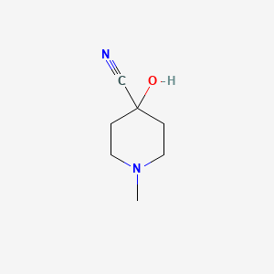 molecular formula C7H12N2O B1296307 4-Hydroxy-1-methylpiperidine-4-carbonitrile CAS No. 20734-30-9