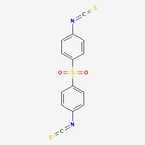 molecular formula C14H8N2O2S3 B1296311 Isothiocyanatophenyl sulfone CAS No. 4430-49-3