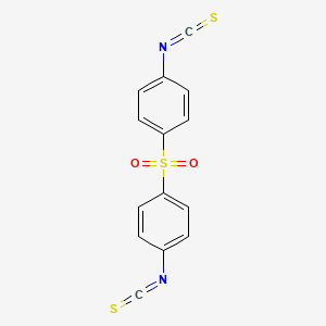 molecular formula C14H8N2O2S3 B1296311 1-Isothiocyanato-4-(4-isothiocyanatophenyl)sulfonylbenzene CAS No. 4430-49-3