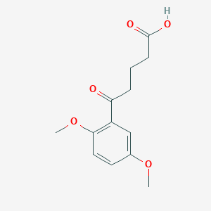molecular formula C13H16O5 B1296322 5-(2,5-Dimethoxyphenyl)-5-oxopentanoic acid CAS No. 63467-20-9