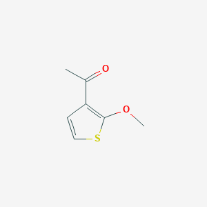 molecular formula C7H8O2S B12963313 1-(2-Methoxythiophen-3-yl)ethan-1-one 