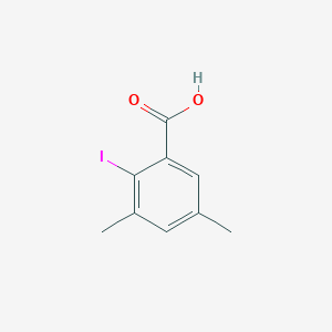 molecular formula C9H9IO2 B1296343 2-碘-3,5-二甲基苯甲酸 CAS No. 198220-36-9