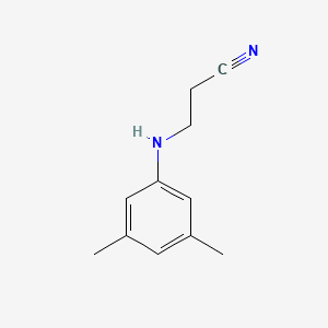 molecular formula C11H14N2 B1296345 3-[(3,5-二甲基苯基)氨基]丙腈 CAS No. 36034-62-5