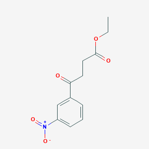 molecular formula C12H13NO5 B1296349 Ethyl 4-(3-nitrophenyl)-4-oxobutanoate CAS No. 75227-18-8