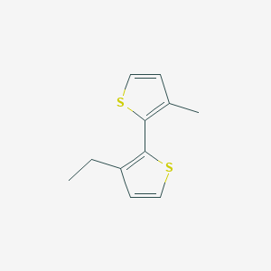 molecular formula C11H12S2 B12963564 3-Ethyl-3'-methyl-2,2'-bithiophene 