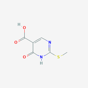 molecular formula C6H6N2O3S B1296359 4-Hydroxy-2-(methylthio)pyrimidine-5-carboxylic acid CAS No. 397308-78-0