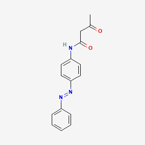 molecular formula C16H15N3O2 B1296361 3-oxo-N-{4-[(E)-phenyldiazenyl]phenyl}butanamide CAS No. 38659-87-9
