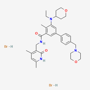 molecular formula C34H46Br2N4O4 B12963613 Tazemetostat dihydrobromide CAS No. 1467052-83-0