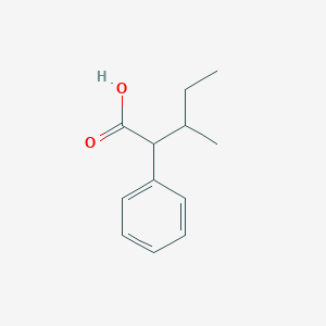 molecular formula C12H16O2 B1296363 3-Methyl-2-phenylpentanoic acid CAS No. 7782-37-8