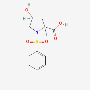 molecular formula C12H15NO5S B1296367 4-Hydroxy-1-[(4-methylphenyl)sulfonyl]-2-pyrrolidinecarboxylic acid CAS No. 20275-18-7
