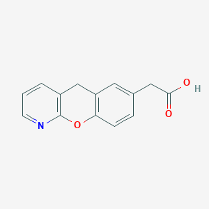 molecular formula C14H11NO3 B1296370 2-(5H-chromeno[2,3-b]pyridin-7-yl)acetic acid CAS No. 52549-07-2