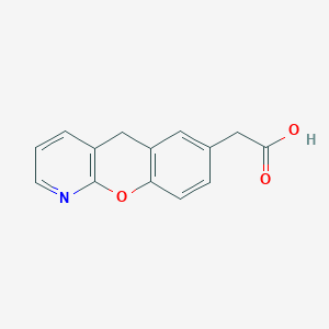 molecular formula C14H11NO3 B1296370 5H-chromeno[2,3-b]pyridin-7-ylacetic acid CAS No. 52549-07-2