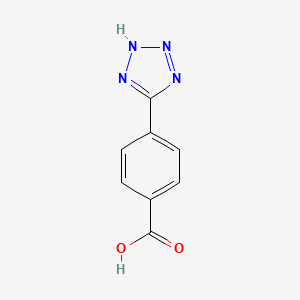 molecular formula C8H6N4O2 B1296371 4-(1H-tetrazol-5-yl)benzoic acid CAS No. 34114-12-0