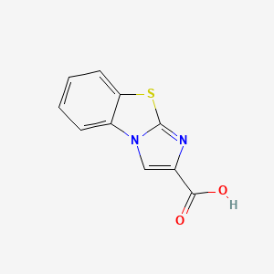 molecular formula C10H6N2O2S B1296385 Imidazo[2,1-b][1,3]benzothiazole-2-carboxylic acid CAS No. 64951-09-3