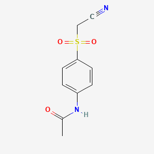 molecular formula C10H10N2O3S B1296389 4-(Acetamidophenylsulfonyl)acetonitrile CAS No. 90915-78-9