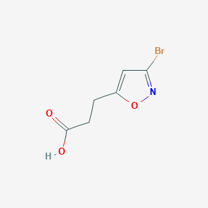 molecular formula C6H6BrNO3 B1296395 3-(3-Bromoisoxazol-5-yl)propanoic acid CAS No. 6567-34-6
