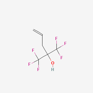 molecular formula C6H6F6O B1296399 1,1,1-Trifluoro-2-(trifluoromethyl)pent-4-en-2-ol CAS No. 646-97-9