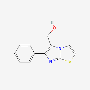 molecular formula C12H10N2OS B1296407 (6-Phenylimidazo[2,1-b][1,3]thiazol-5-yl)methanol CAS No. 76919-41-0