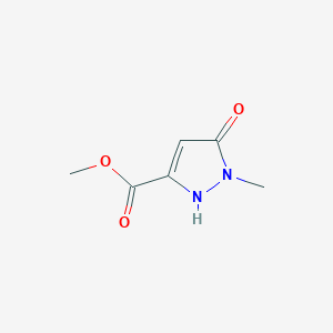 molecular formula C6H8N2O3 B1296415 5-Hydroxy-1-methyl-1H-pyrazole-3-carboxylic acid methyl ester CAS No. 51985-95-6