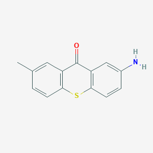 molecular formula C14H11NOS B1296424 2-amino-7-methyl-9H-thioxanthen-9-one CAS No. 78160-12-0