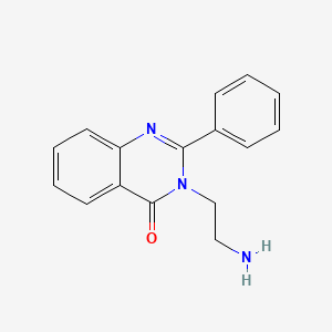 molecular formula C16H15N3O B1296426 3-(2-Aminoethyl)-2-phenyl-4(3H)-quinazolinone CAS No. 62838-20-4