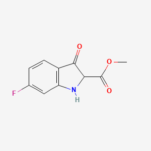molecular formula C10H8FNO3 B12964447 Methyl 6-fluoro-3-oxoindoline-2-carboxylate 