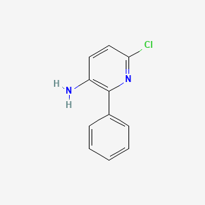 molecular formula C11H9ClN2 B12964451 6-Chloro-2-phenylpyridin-3-amine 