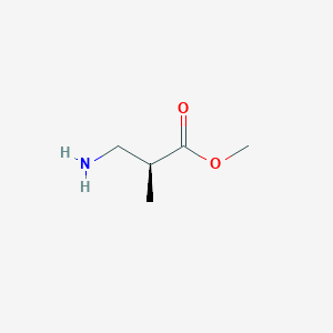 molecular formula C5H11NO2 B12964508 (S)-Methyl 3-amino-2-methylpropanoate 