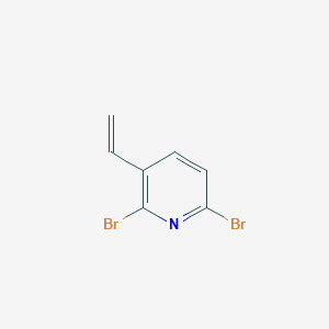 molecular formula C7H5Br2N B12964515 2,6-Dibromo-3-vinylpyridine 