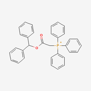 molecular formula C33H28O2P+ B12964533 Benzhydryl 2-(triphenyl-$l^{5}-phosphanyl)acetate 