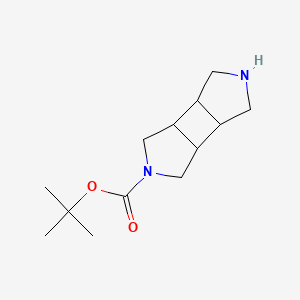 molecular formula C13H22N2O2 B12964534 tert-butyl 4,9-diazatricyclo[5.3.0.02,6]decane-4-carboxylate 