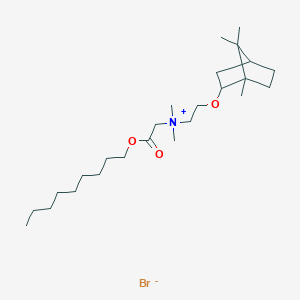 molecular formula C25H48BrNO3 B12964564 N,N-Dimethyl-2-(nonyloxy)-2-oxo-N-(2-((1,7,7-trimethylbicyclo[2.2.1]heptan-2-yl)oxy)ethyl)ethanaminium bromide 