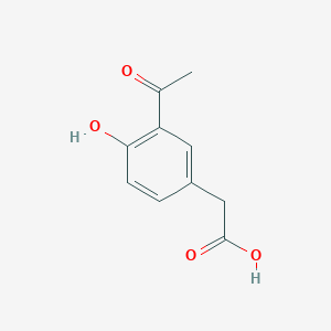 molecular formula C10H10O4 B12964595 2-(3-Acetyl-4-hydroxyphenyl)acetic acid 