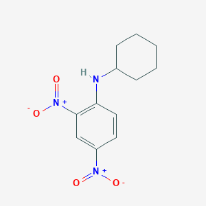 molecular formula C12H15N3O4 B1296468 N-cyclohexyl-2,4-dinitroaniline CAS No. 52790-66-6