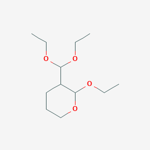 molecular formula C12H24O4 B1296480 3-(diethoxymethyl)-2-ethoxytetrahydro-2H-pyran CAS No. 69549-51-5