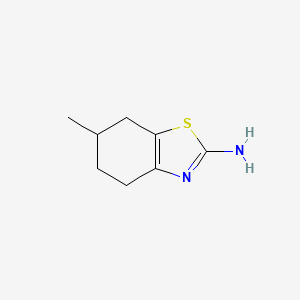 molecular formula C8H12N2S B1296481 6-Methyl-4,5,6,7-tetrahydro-1,3-benzothiazol-2-amine CAS No. 7496-50-6