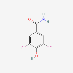 molecular formula C7H5F2NO2 B12964867 3,5-Difluoro-4-hydroxybenzamide 