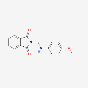 molecular formula C17H16N2O3 B1296487 2-{[(4-Ethoxyphenyl)amino]methyl}-1H-isoindole-1,3(2H)-dione CAS No. 7506-36-7