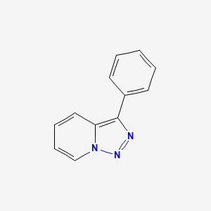 molecular formula C12H9N3 B1296489 3-Phenyl-1,2,3-triazolo(1,5-a)pyridine CAS No. 832-81-5