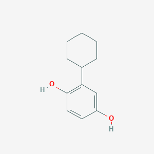 molecular formula C12H16O2 B1296490 2-Cyclohexylbenzene-1,4-diol CAS No. 4197-75-5