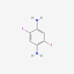 molecular formula C6H6I2N2 B12964947 2,5-Diiodobenzene-1,4-diamine CAS No. 850648-65-6