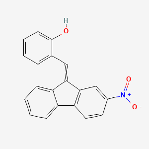 molecular formula C20H13NO3 B1296497 2-[(2-Nitrofluoren-9-ylidene)methyl]phenol 