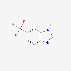 molecular formula C8H5F3N2 B1296500 5-Trifluoromethyl-1H-benzimidazole CAS No. 326-55-6
