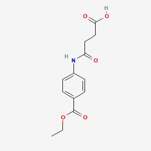 molecular formula C13H15NO5 B1296506 4-(4-Ethoxycarbonylanilino)-4-oxobutanoic acid CAS No. 106270-31-9