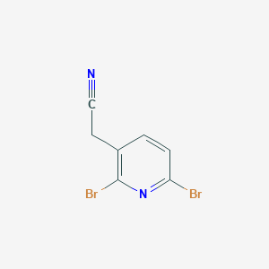 molecular formula C7H4Br2N2 B12965060 2-(2,6-Dibromopyridin-3-yl)acetonitrile 