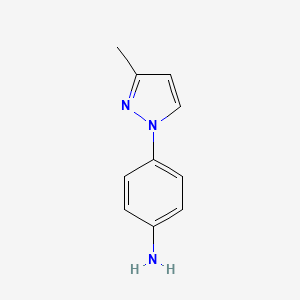 molecular formula C10H11N3 B1296507 4-(3-methyl-1H-pyrazol-1-yl)aniline CAS No. 53006-55-6