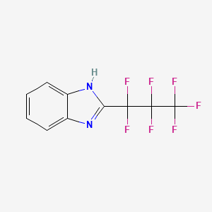 molecular formula C10H5F7N2 B1296508 2-(perfluoropropyl)-1H-benzo[d]imidazole CAS No. 559-37-5