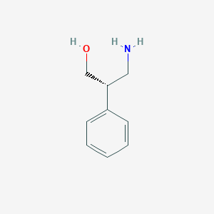 molecular formula C9H13NO B12965131 (S)-3-amino-2-phenylpropan-1-ol 