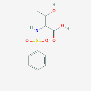 molecular formula C11H15NO5S B1296520 3-Hydroxy-2-(toluene-4-sulfonylamino)-butyric acid CAS No. 91280-33-0