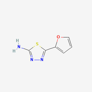 molecular formula C6H5N3OS B1296521 5-(Furan-2-yl)-1,3,4-thiadiazol-2-amine CAS No. 4447-45-4